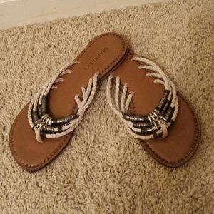 Gianni Bini beige tribal sandal