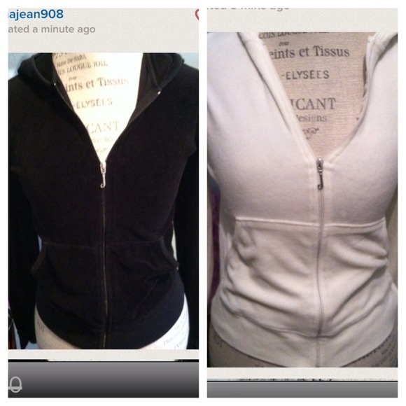 Large juicy couture hoody bundle black and white