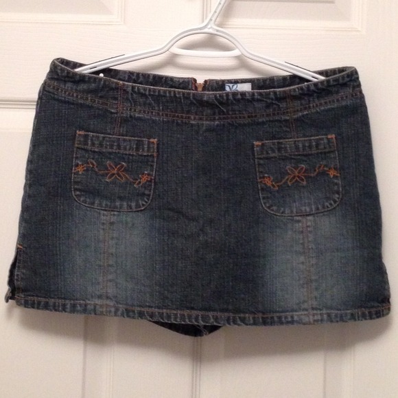 Denim skorts