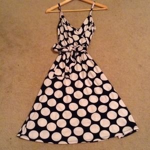 REDUCED!! Black and white polka dot dress!