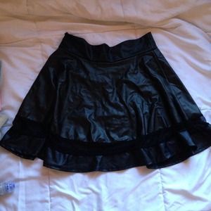 leather skirt