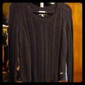Gilly Hicks Cable Knit Sweater (Navy)