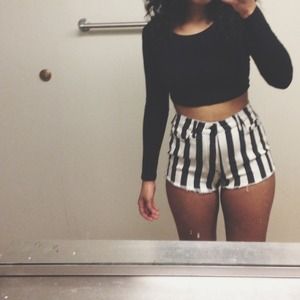 stripped shorts