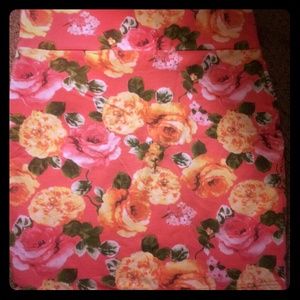 A floral skirt.
