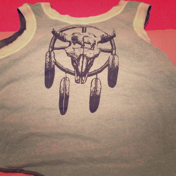 Loose fitting tank with open back