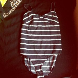 Striped bodysuit