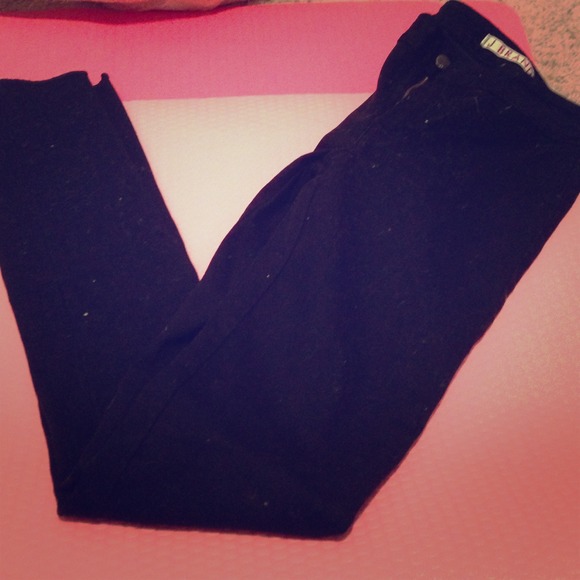 J brand black skinny high rise jeans