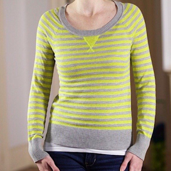Striped sweater.