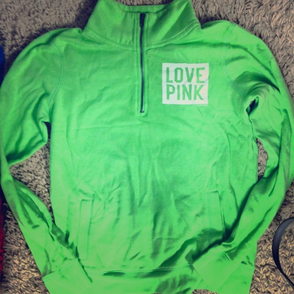 VS PINK 1/4 Zip pullover sweatshirt