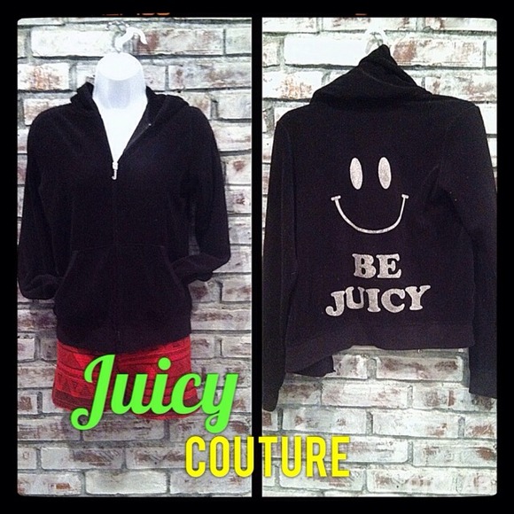 NWOT Juicy Black Terry Hoodie
