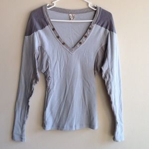 42 🅿️🅿️ Free People Blue Dolman Sleeve Thermal