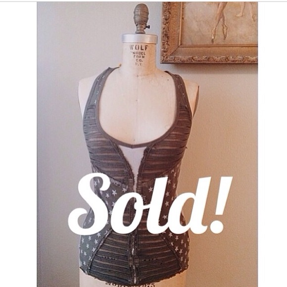 FREE PEOPLE boho-chic, army tank