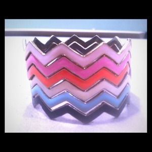 Stackable chevron bracelets asos
