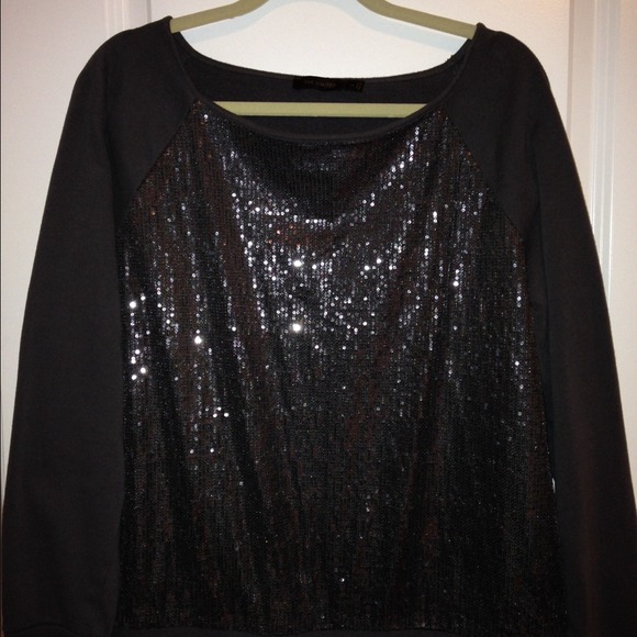 Sold!!!!Grey glam sweatshirt.