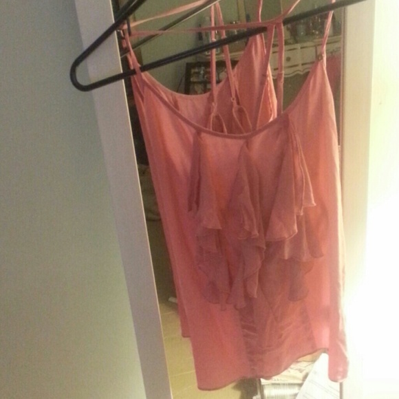 Pink Silk Tank Top NWOT
