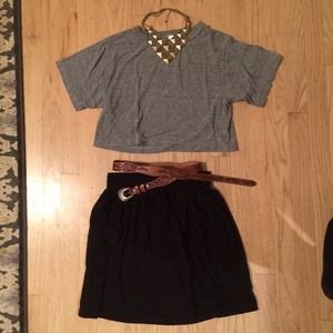 🚫sold🚫 Black Jersey Skirt