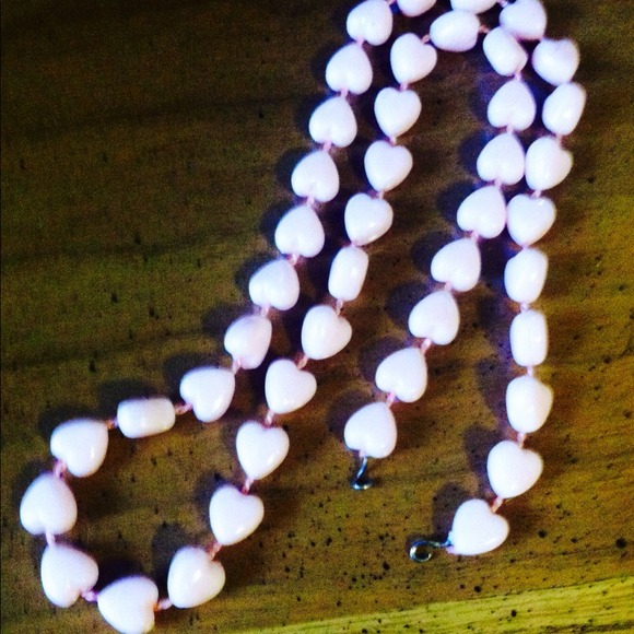 Heart shaped bead necklace