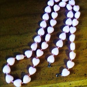 Heart shaped bead necklace