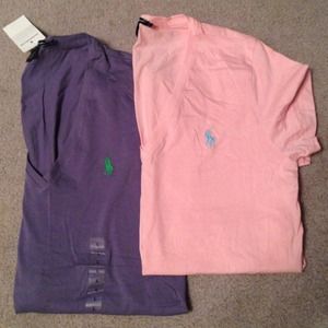 2 Ralph Lauren v-neck tshirts