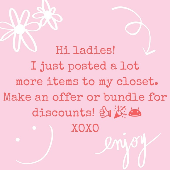 Come check out my closet for new items!