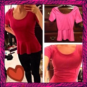 Pretty Pink Peplum