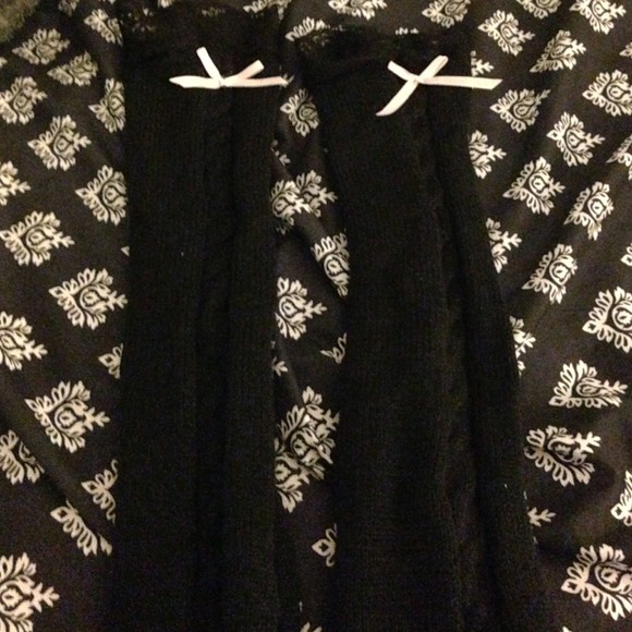 Black boot socks