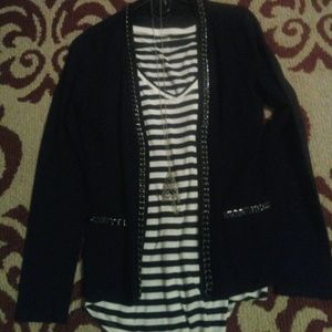 Bouclet style black jacket