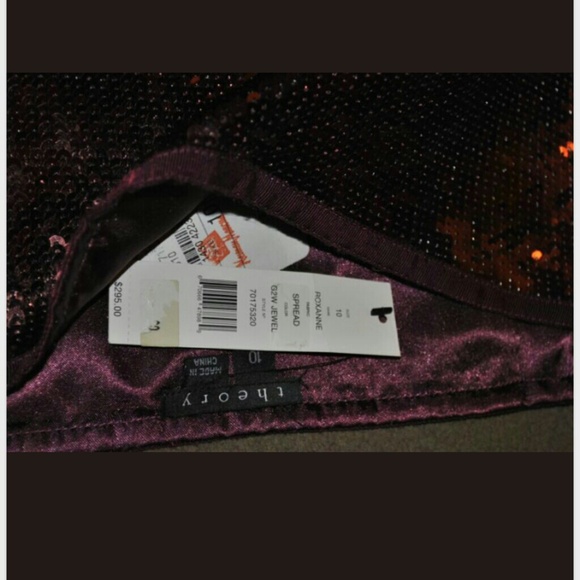 THEORY $295 ROXANNE SEQUINS MINI SKIRT - Picture 4 of 4