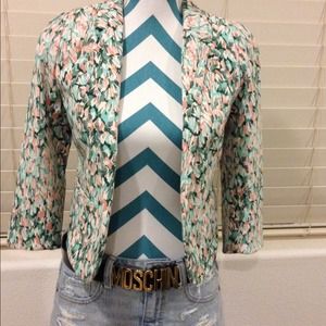H&M printed blazer sz 4