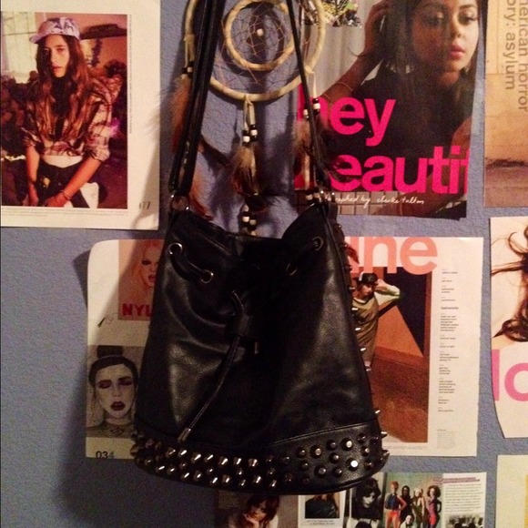 Forever 21 Studded Black Bag