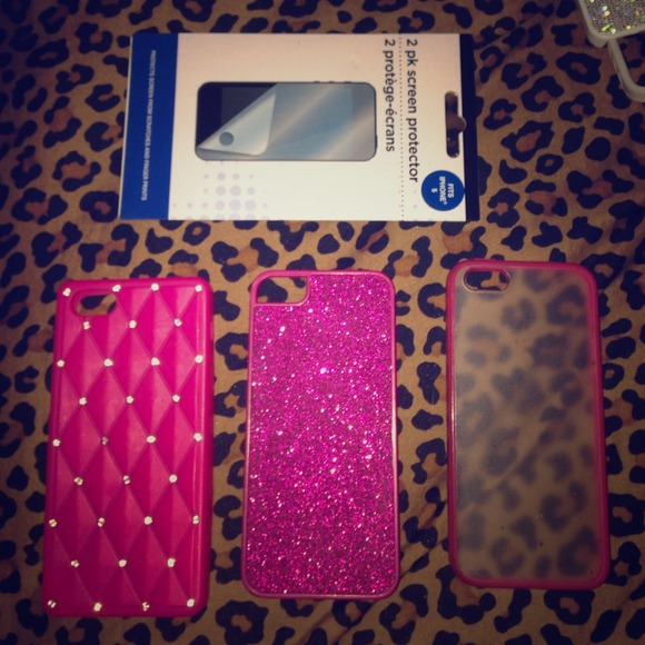 Pink iPhone 5 case bundle - Picture 1 of 1