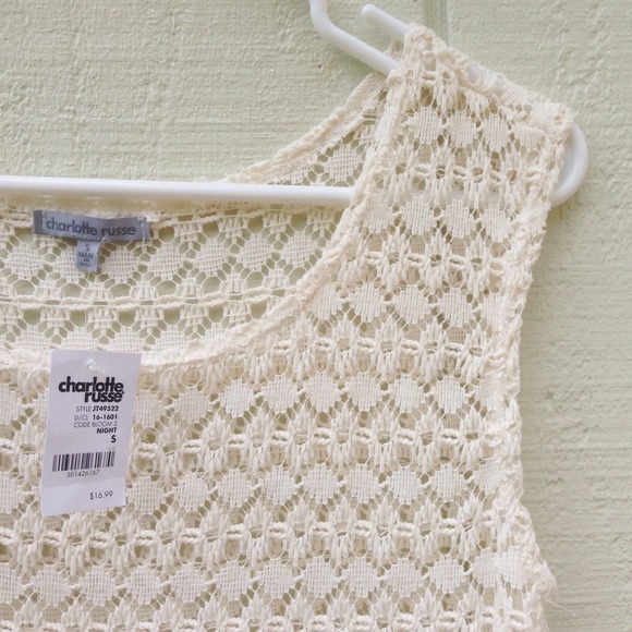 Crochet Cover Up Blouse - Picture 2 of 2