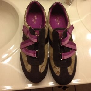 Worn once coach sneakers