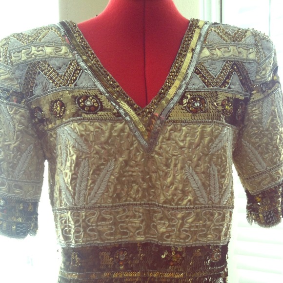 VINTAGE Statement top sequins1990