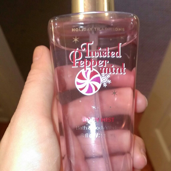 Bath and body works twisted pepperment body spray!