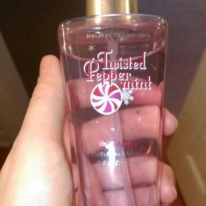 Bath and body works twisted pepperment body spray!