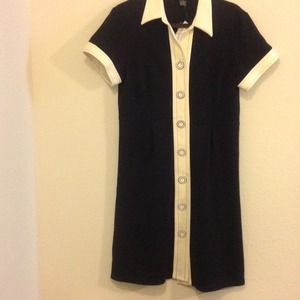 Spence Black & Beige Dress & DKNY Shirt & WHMB DR