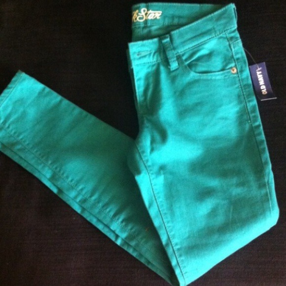 Old Navy Pants - Old Navy Rockstar Style Green Template