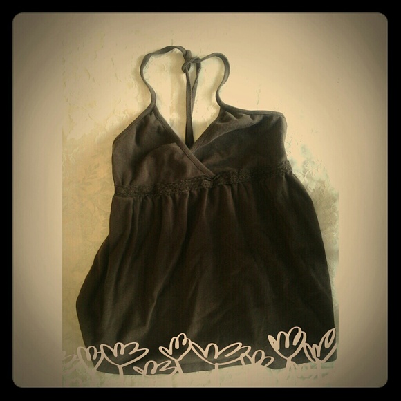 Summer halter tie back tank size L
