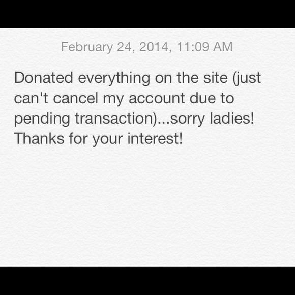 Items no longer available