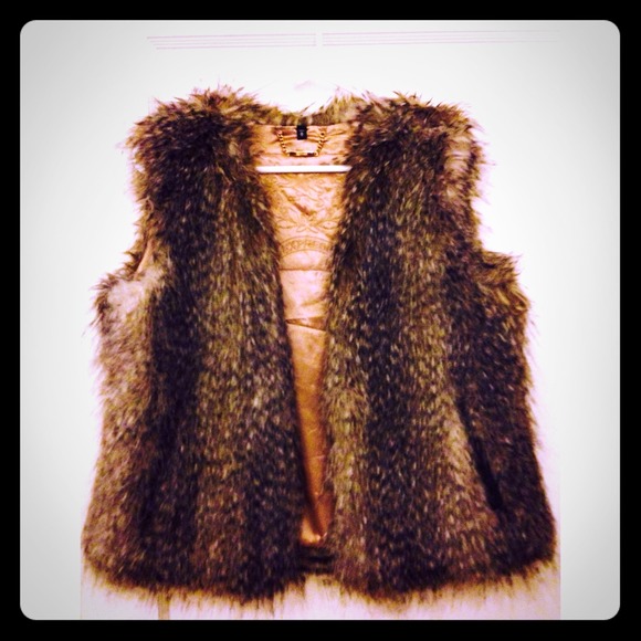 Brand New Express Feather Vest! Super Soft!