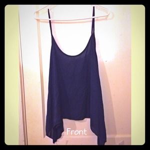 SOLD Brandy Melville Backless Navy Blue Tank Top