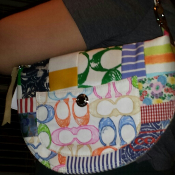 @@@SOLD@@@@@ Coach multi-color patchwork small - Picture 4 of 4