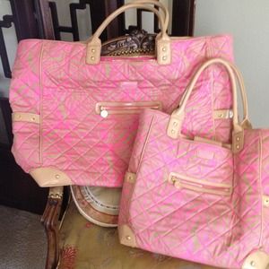 Lily Pulitzer over nighter and handbag