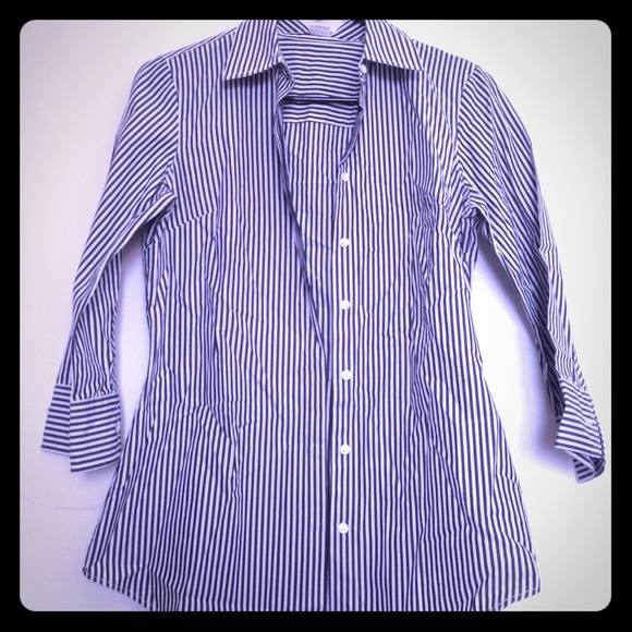 J crew stripped button down