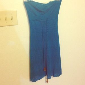 Gorgeous strapless blue dress never worn