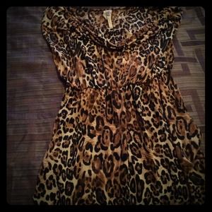 Cheetah print dress