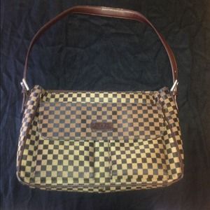 Checkered-print handbag from Gudbad New York