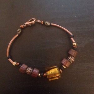 Handmade Wooden beaded bracelet