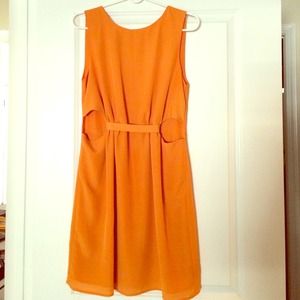 Golden Rod Cut-Out Dress